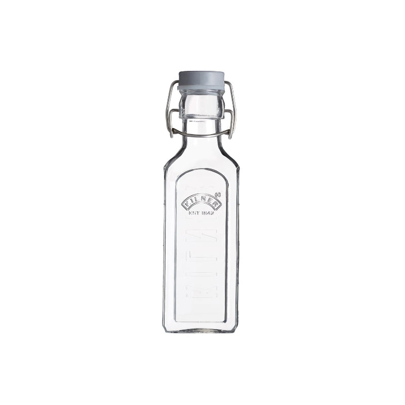 New Clip Top Glass Bottle with Stainless Steel Cap | 300ml, 600ml, 1 Litre