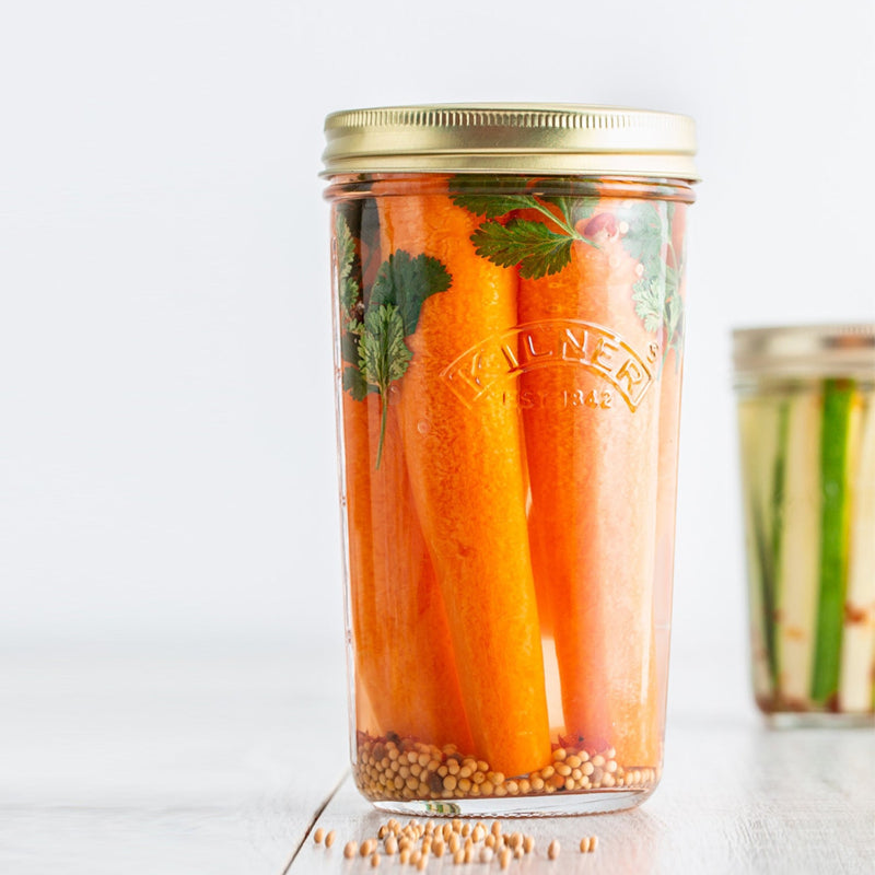 Wide Mouth Glass Preserve Jar | 500ml, 1 Litre