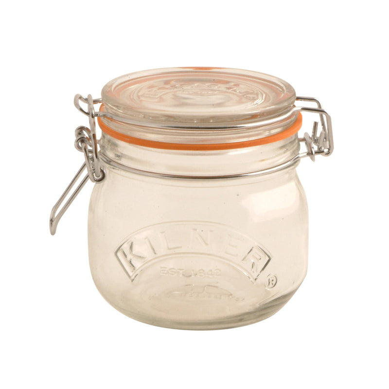 Clip Top Clear Glasses Round Jar | 500ml, 1 Litre, 2 Litre, 350ml