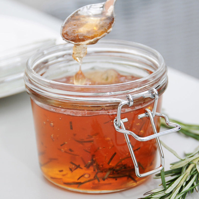 Clip Top Clear Glasses Round Jar | 500ml, 1 Litre, 2 Litre, 350ml