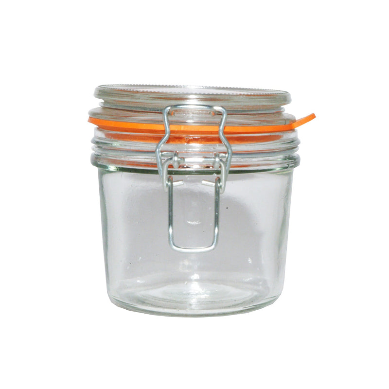 Clip Top Clear Glasses Round Jar | 500ml, 1 Litre, 2 Litre, 350ml
