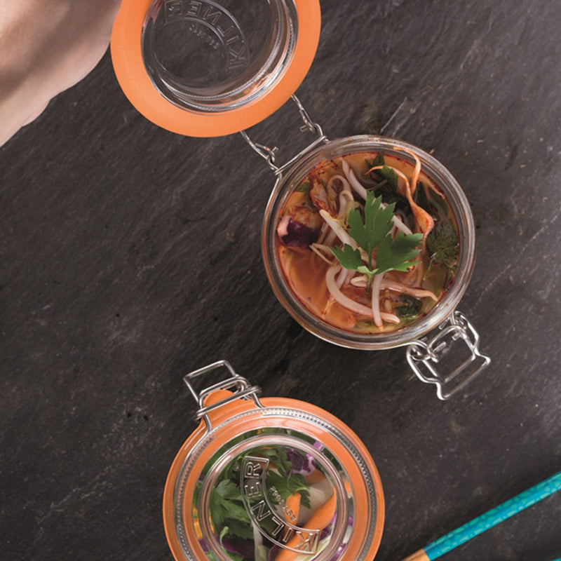 Clip Top Clear Glasses Round Jar | 500ml, 1 Litre, 2 Litre, 350ml