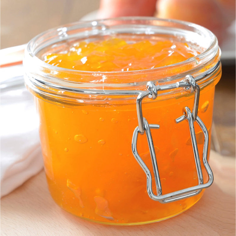 Clip Top Clear Glasses Round Jar | 500ml, 1 Litre, 2 Litre, 350ml