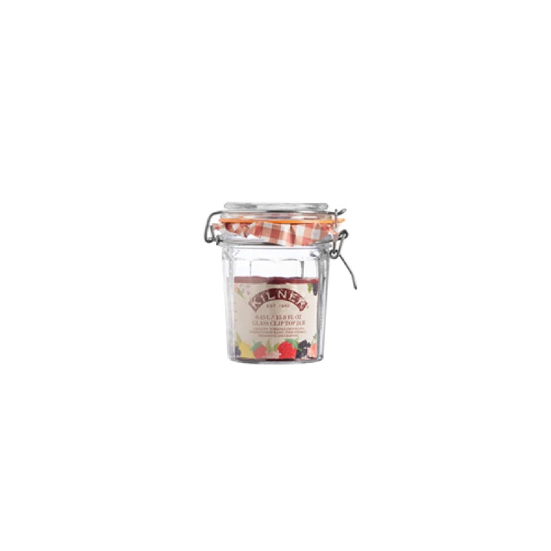 Facetted Clip Top Glass Jar | 450ml, 950ml