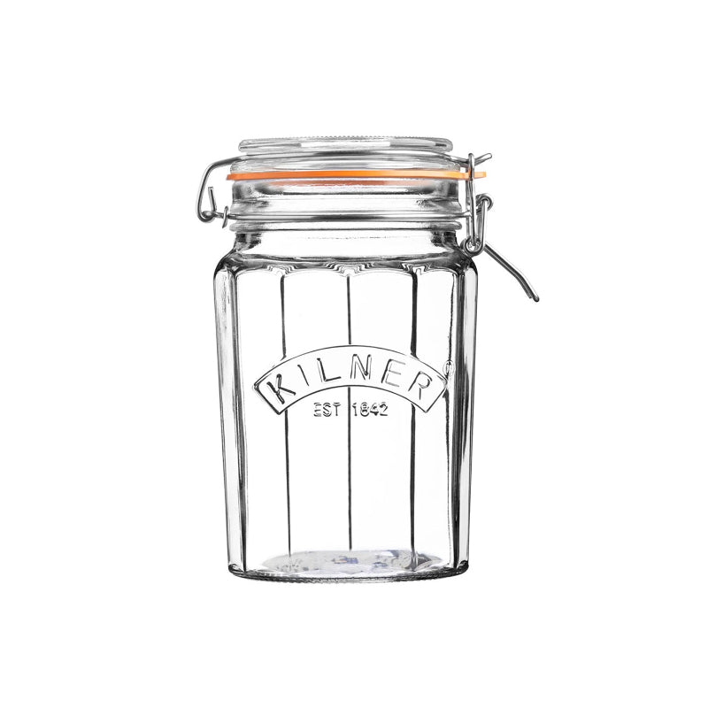 Facetted Clip Top Glass Jar | 450ml, 950ml