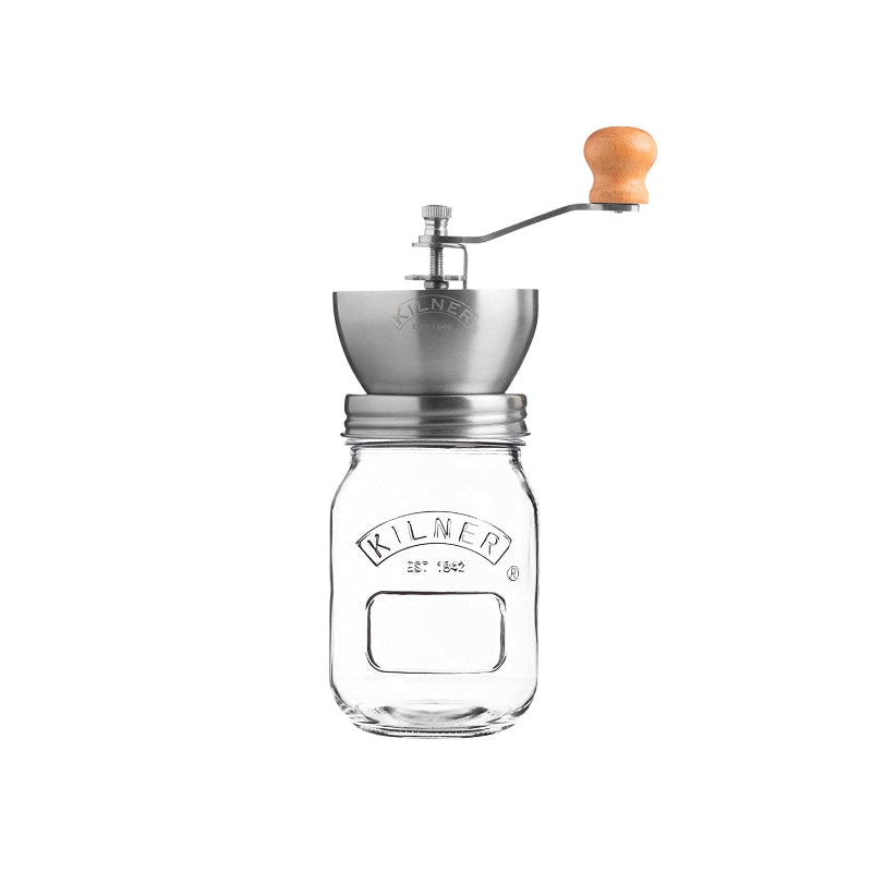 Coffee Storage Jar with Stainless Steel Grinder