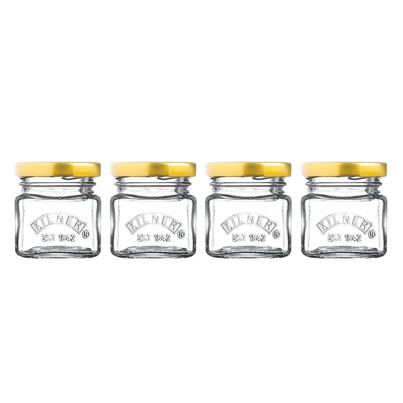 Mini Twist Top Glass Jars | 55ml | Set Of 4