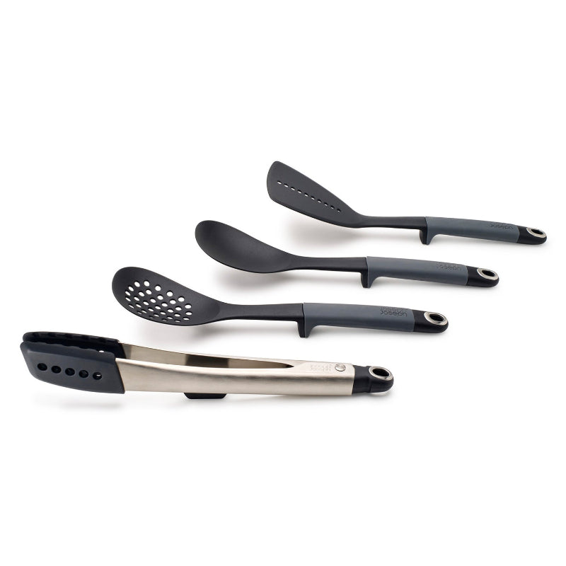 Elevate Carousel Grey 6-Pieces Utensil Set with Tongs