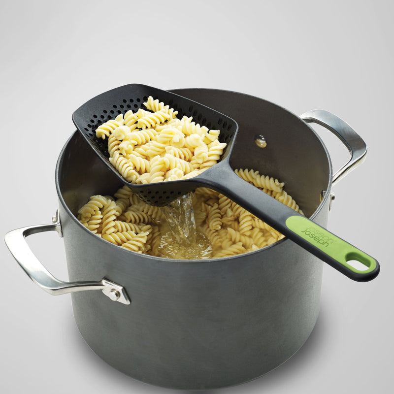 Scoop Plus Grey Colander with Silicone Handle