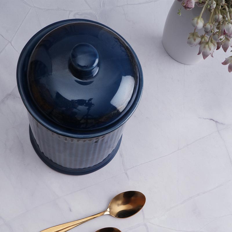 Archay Ceramic Storage Jar With Lid | Single