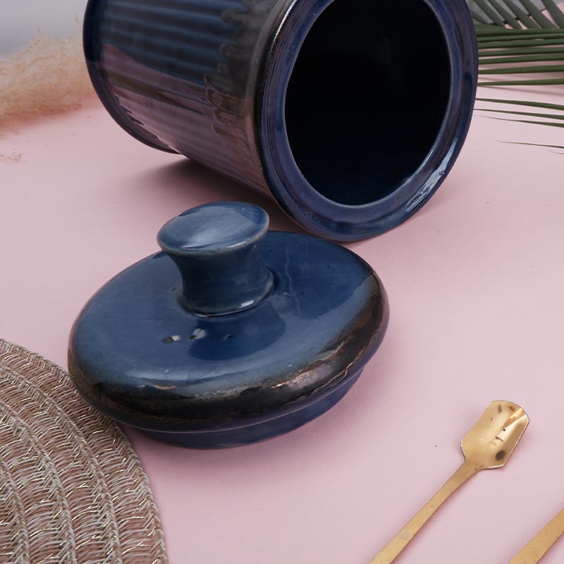 Archay Ceramic Storage Jar With Lid | Single