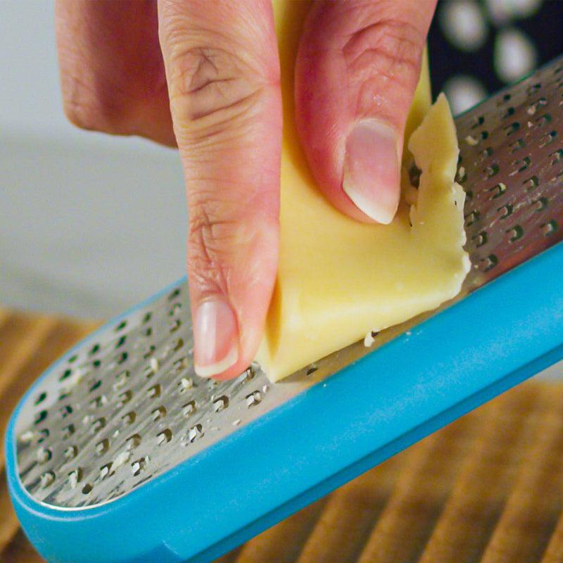 2-in-1 Zester & Collector | Japanese Stainless Steel with Silicone Grip