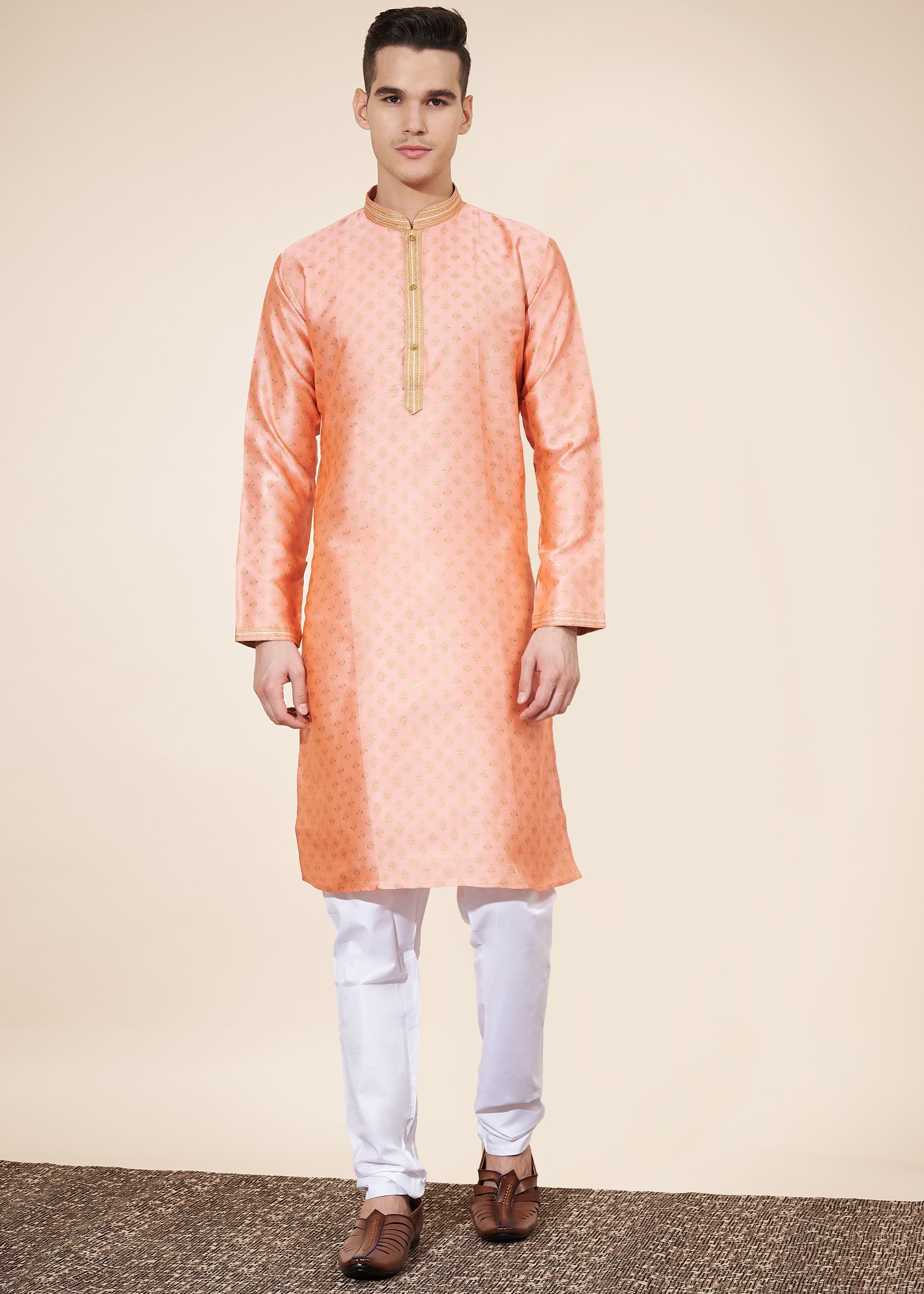 Heavy Jacquard Kurta Pajama Set For Men's