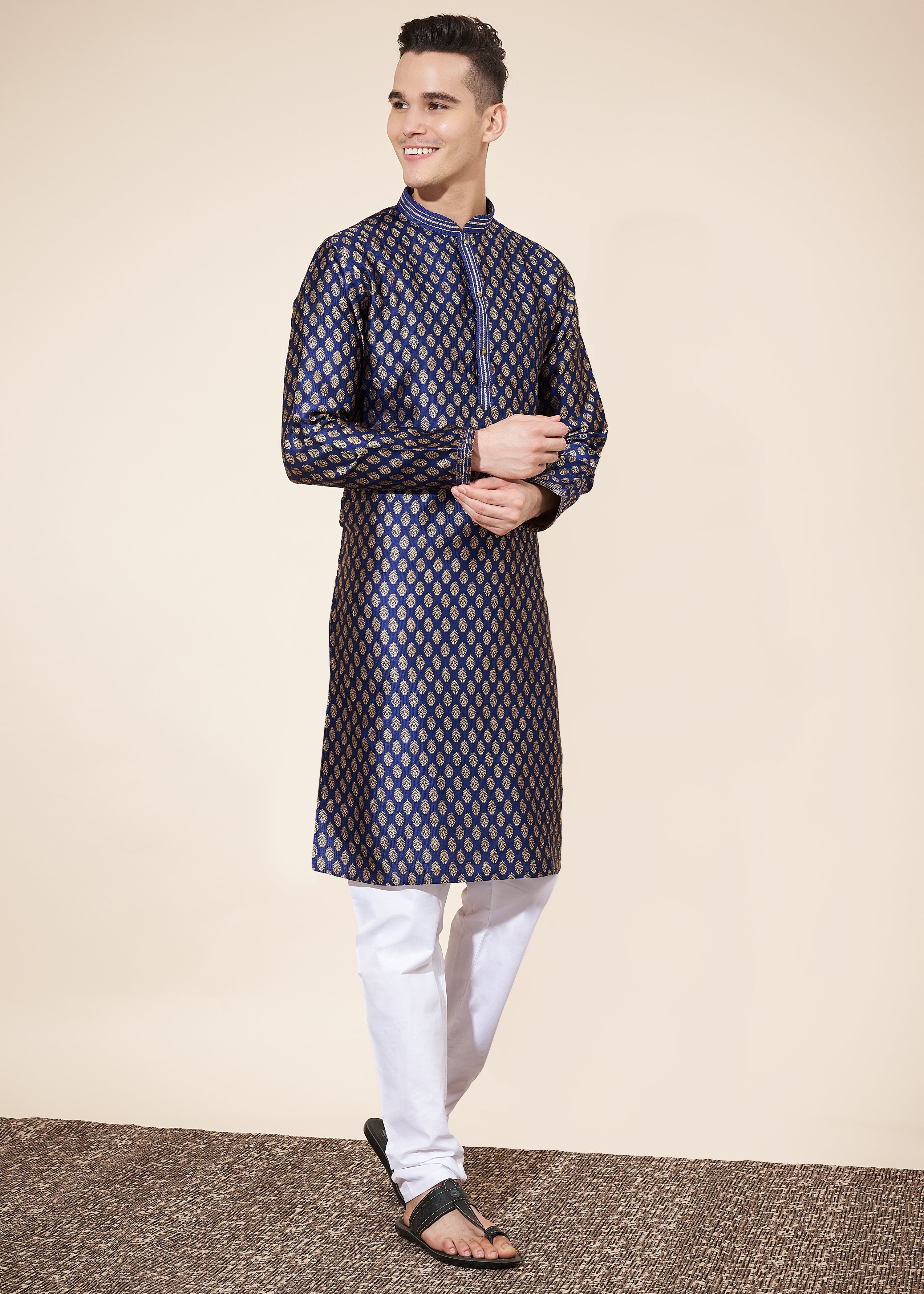 Heavy Jacquard Kurta Pajama Set For Men's