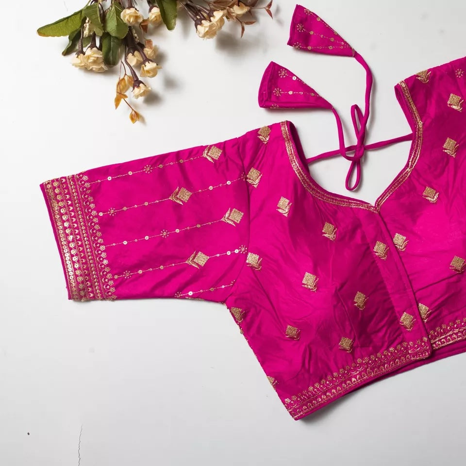 Vibrant Silk Blouse