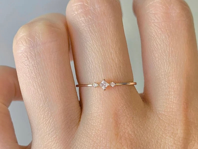 Koi Dainty Ring Sterling Silver Rings For Women