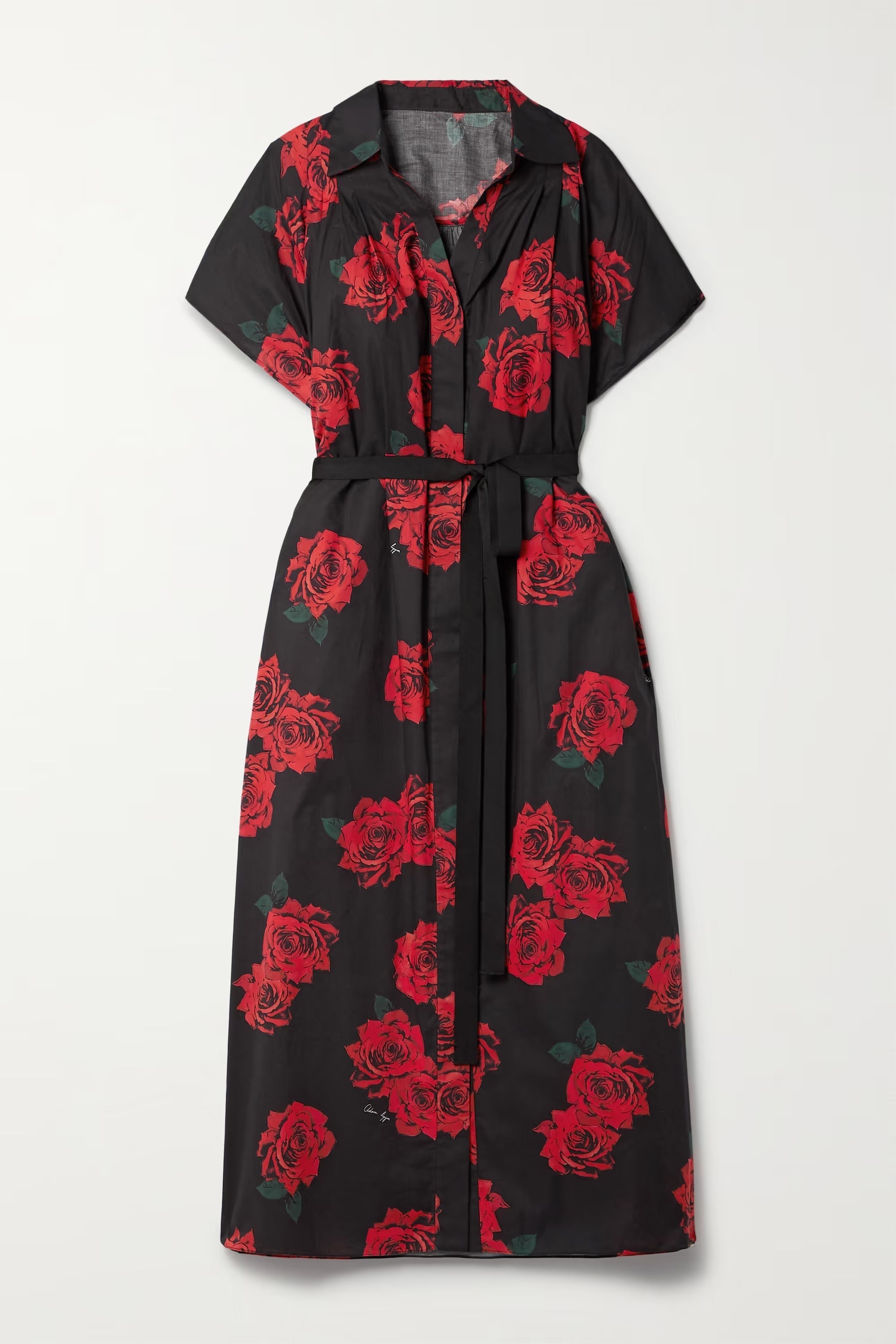 Flower Printed Rayon Cotton Short Women's Kaftan