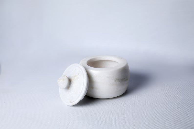 Marble Storage Pickle Jar With a Lid