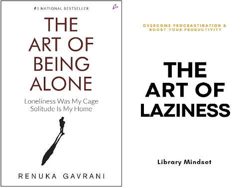 The art of being alone+ the art of laziness (English paperback)