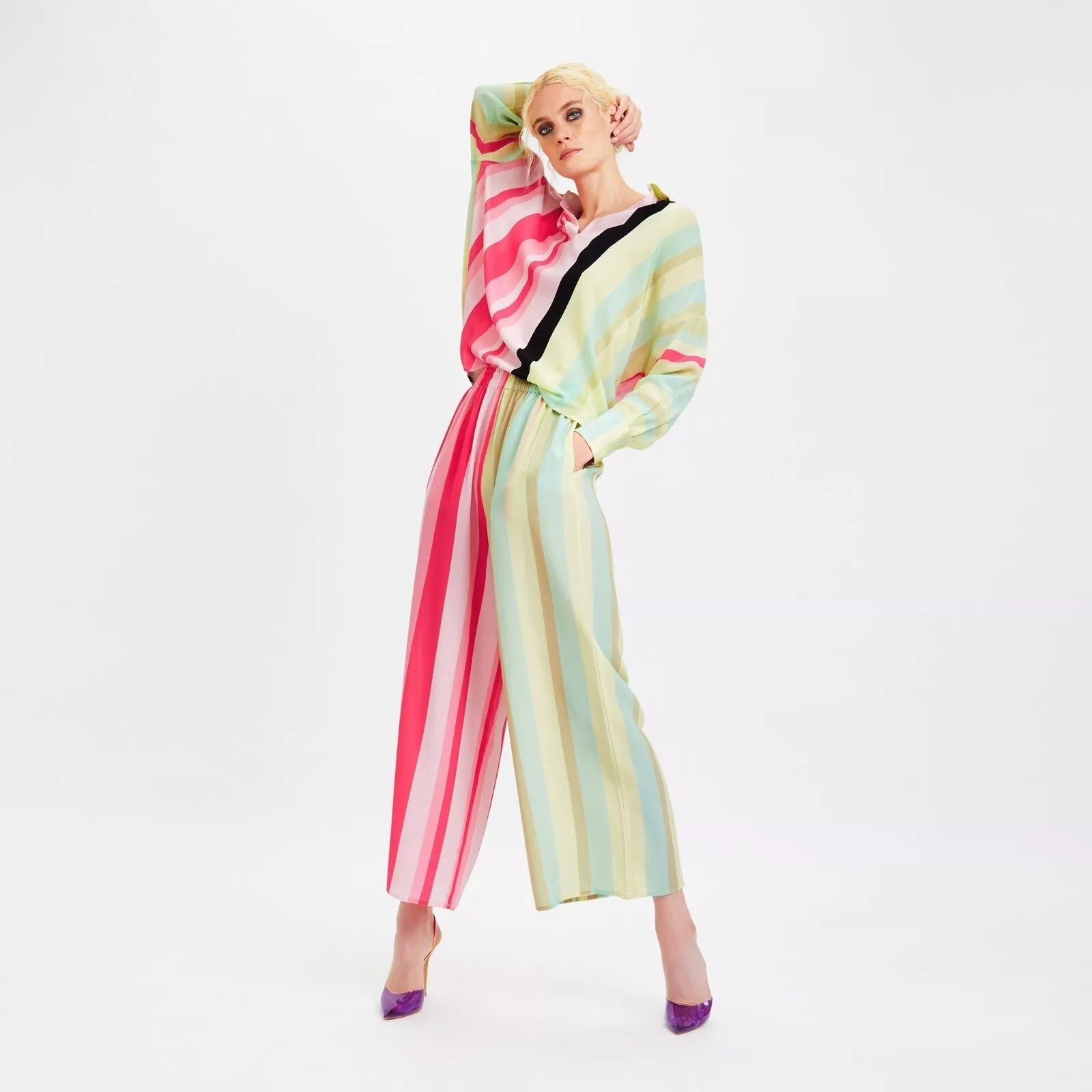 Silk Crepe Party Wear Women's Co-ord Sets