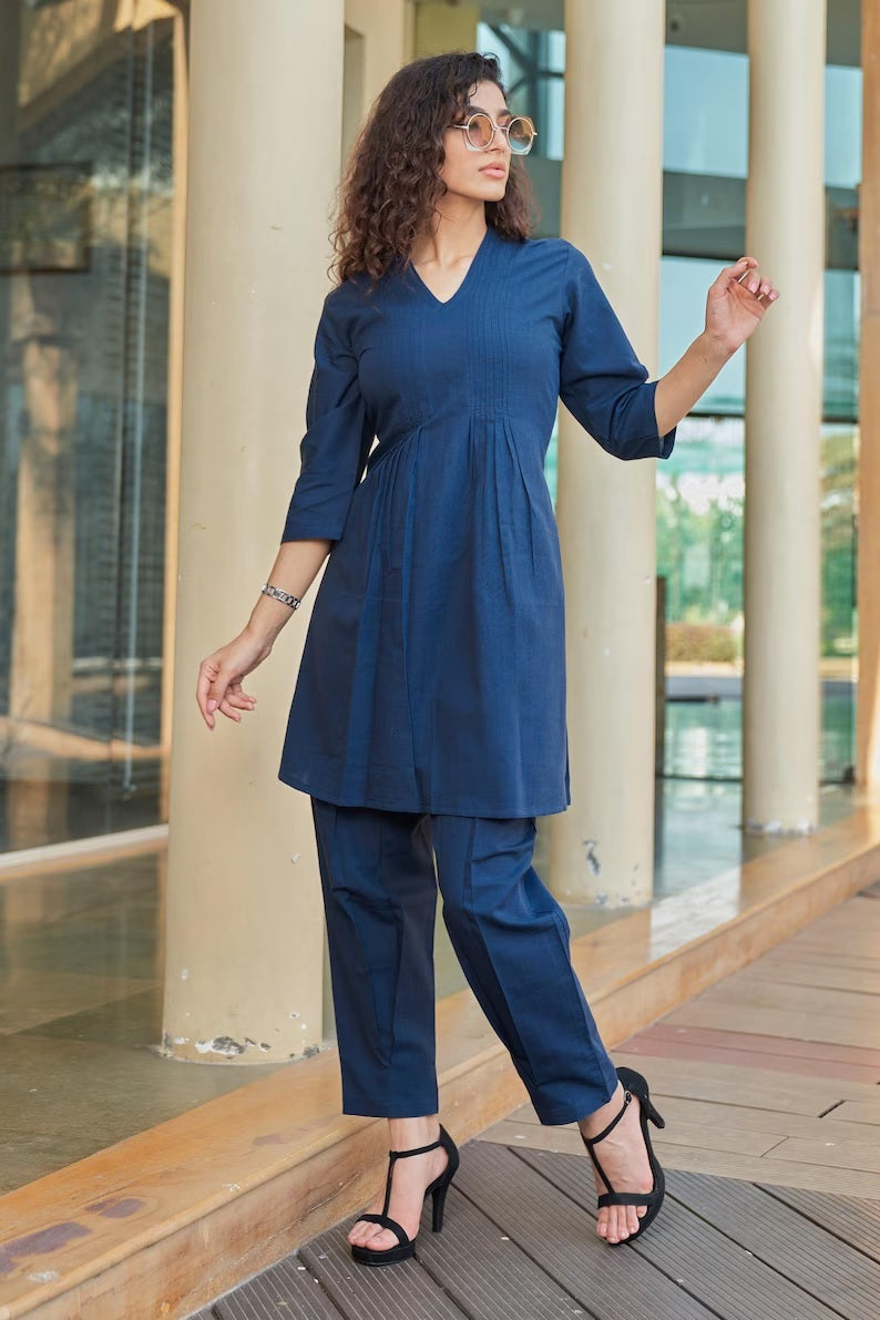 Linen Kurta Set Kurta Salwar Set for women Ladies Kurti Set