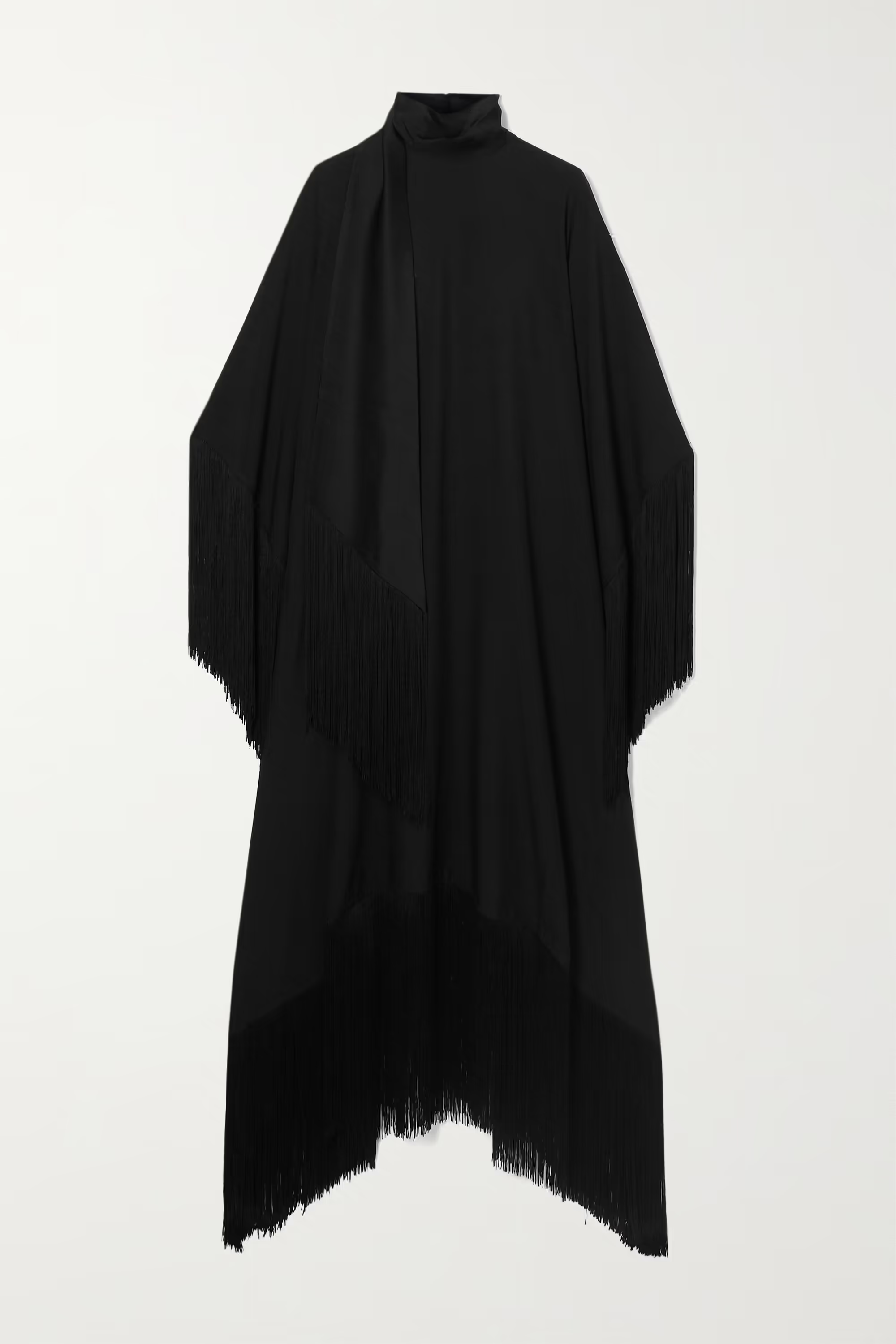 Black Plain Korean Silk Kaftan, Caftan For Women's