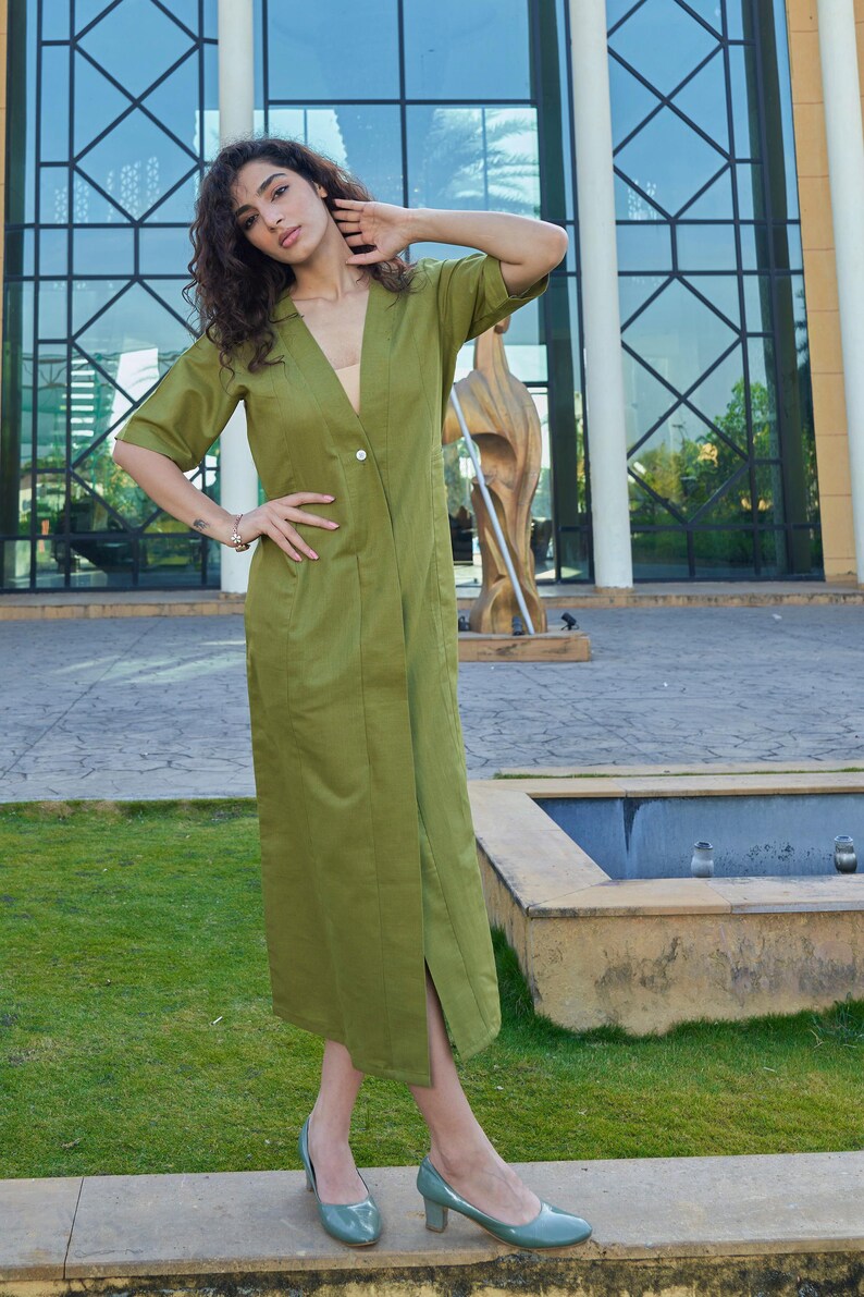 Linen Women One piece Dress