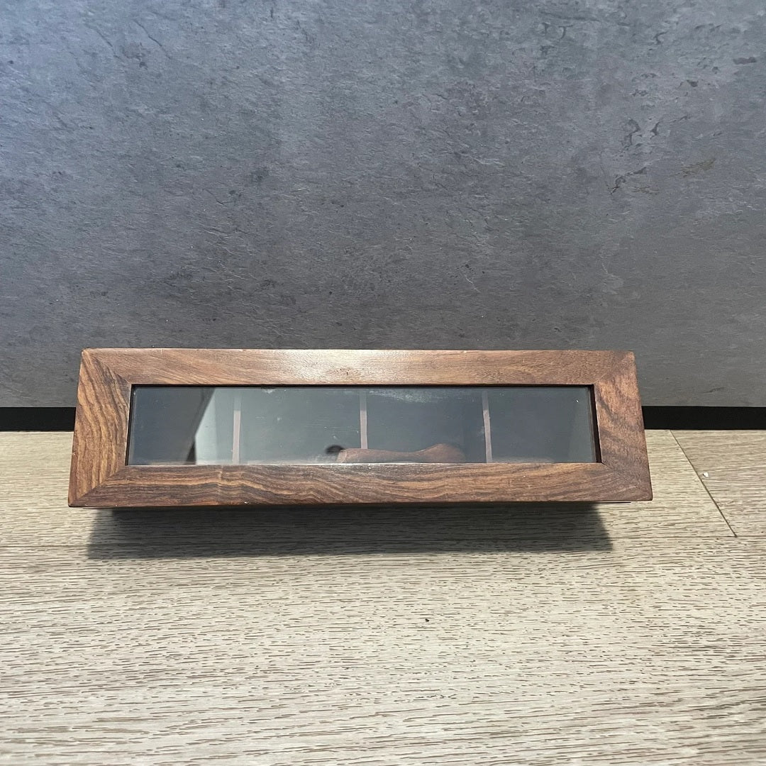 Wooden Multi-Utility Spice Box - Long Rectangular (4 Sections)