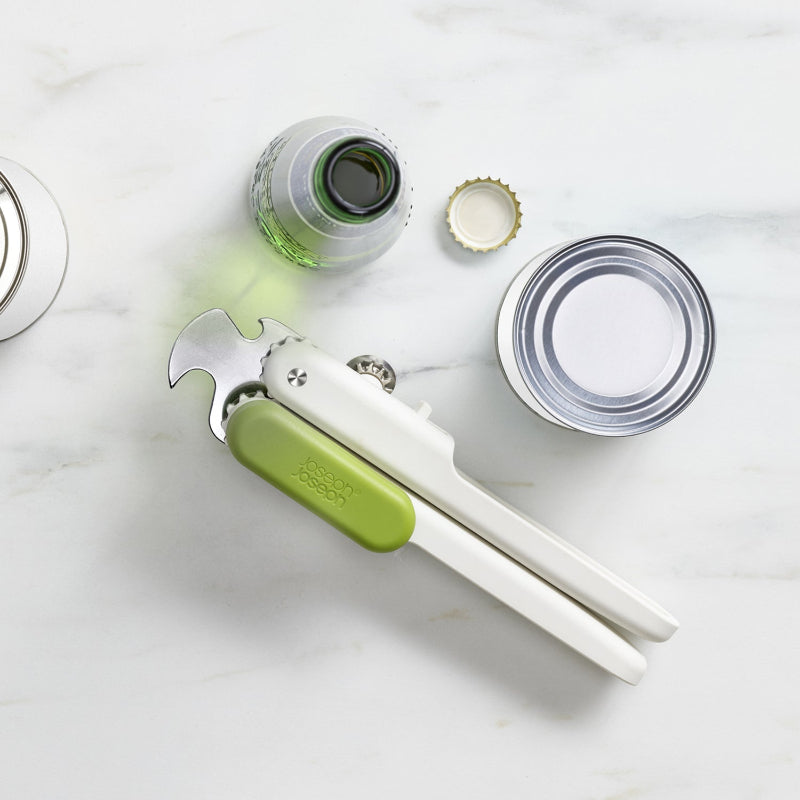 Pivot White 3 in 1 Multipurpose Bottle Can Opener