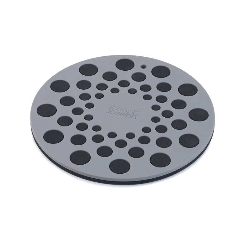 Spot On Grey Round Heat Resistant Silicone Trivets | Set of 2