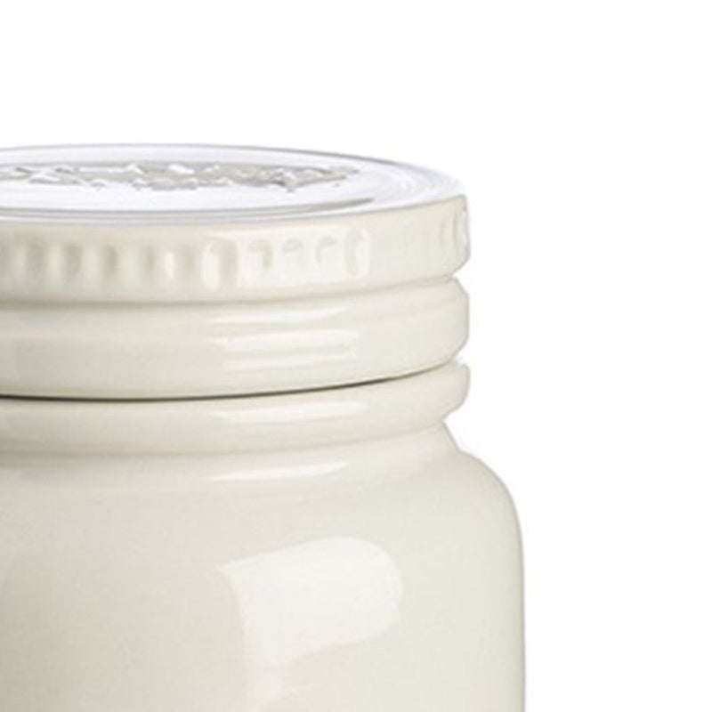 Ceramic Push Top Storage Jar | 600ml | Multiple Colors
