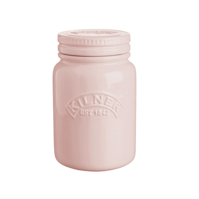 Ceramic Push Top Storage Jar | 600ml | Multiple Colors