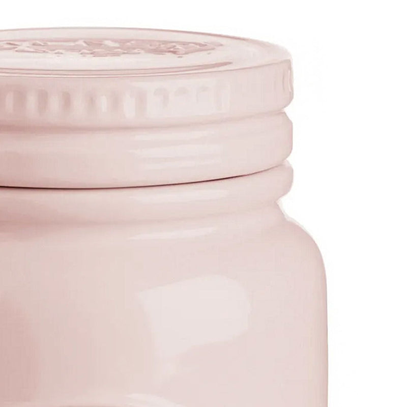 Ceramic Push Top Storage Jar | 600ml | Multiple Colors