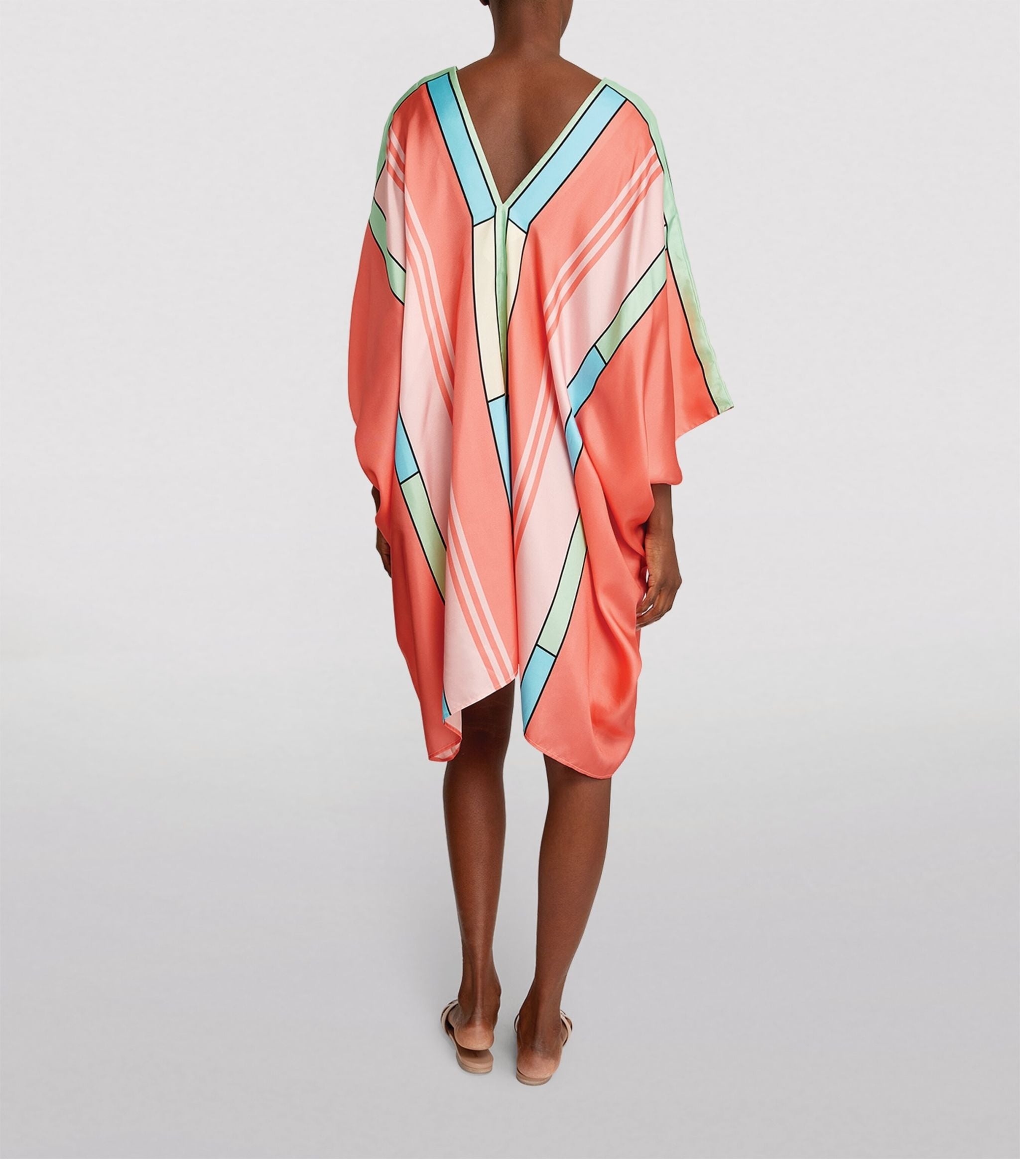 Designer Soft Satin Silk Short Kaftan For Women's