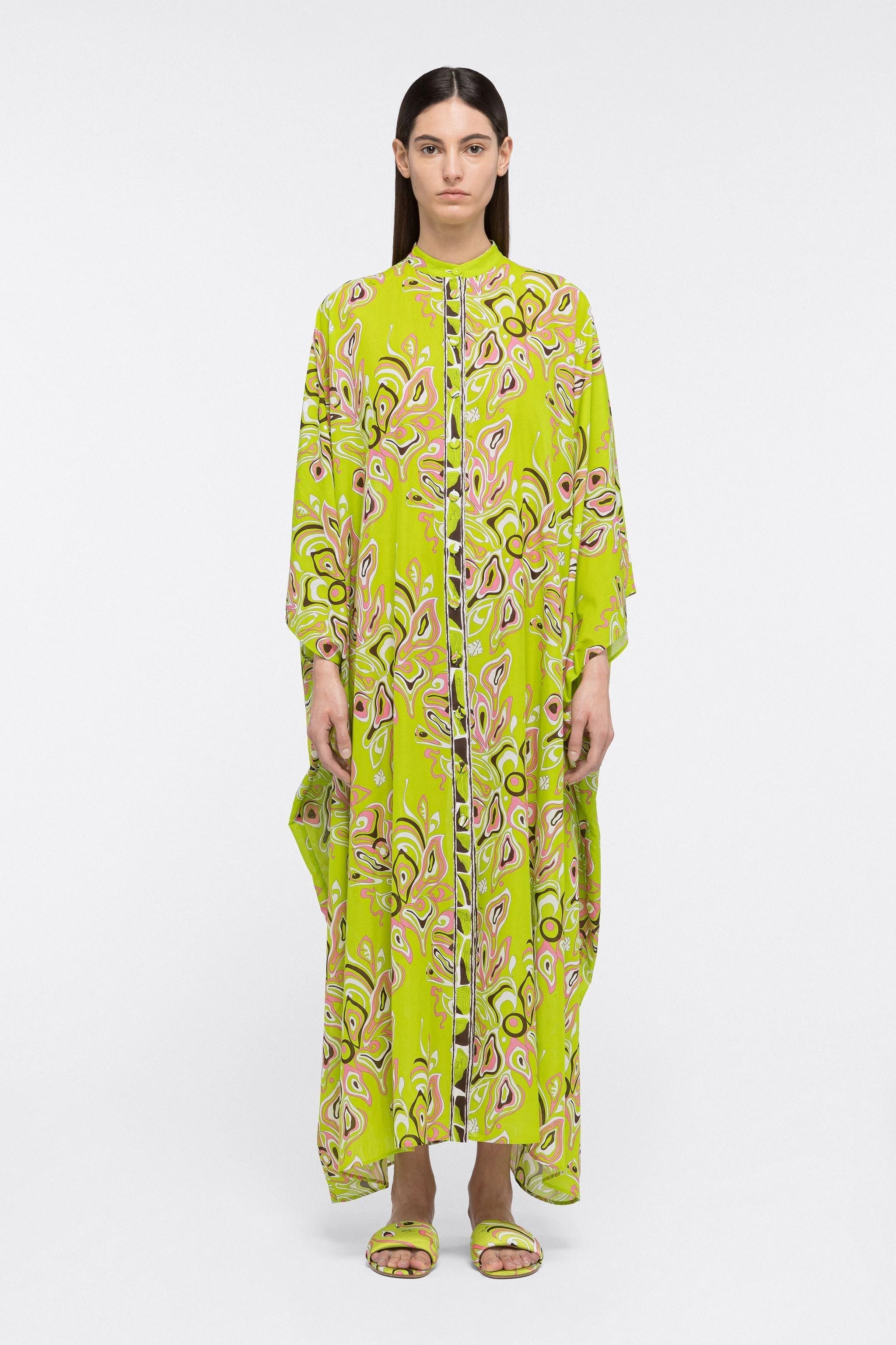 French Moss Long Kaftan, Women's Long Caftan