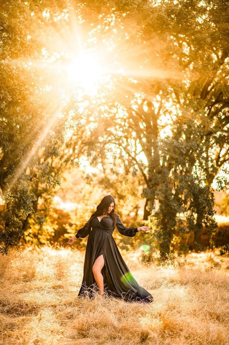 Premium Satin Maxi Dress | Multi-Way Style (Most direct and generic.)