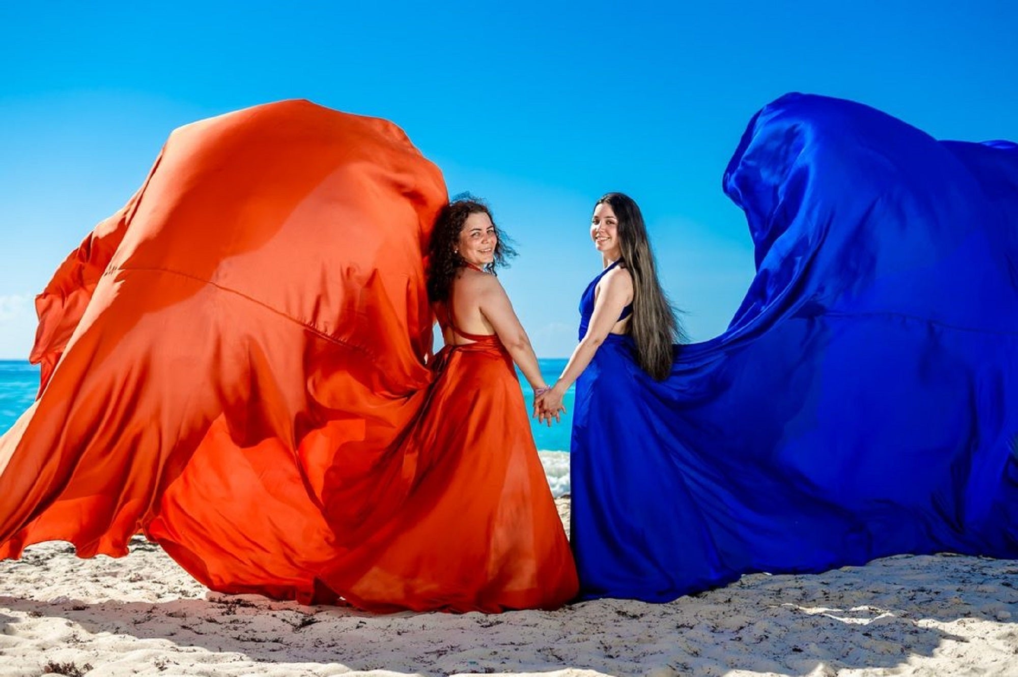 Long Flying Dress, Flying Dress For Photoshoot, Santorini Dress