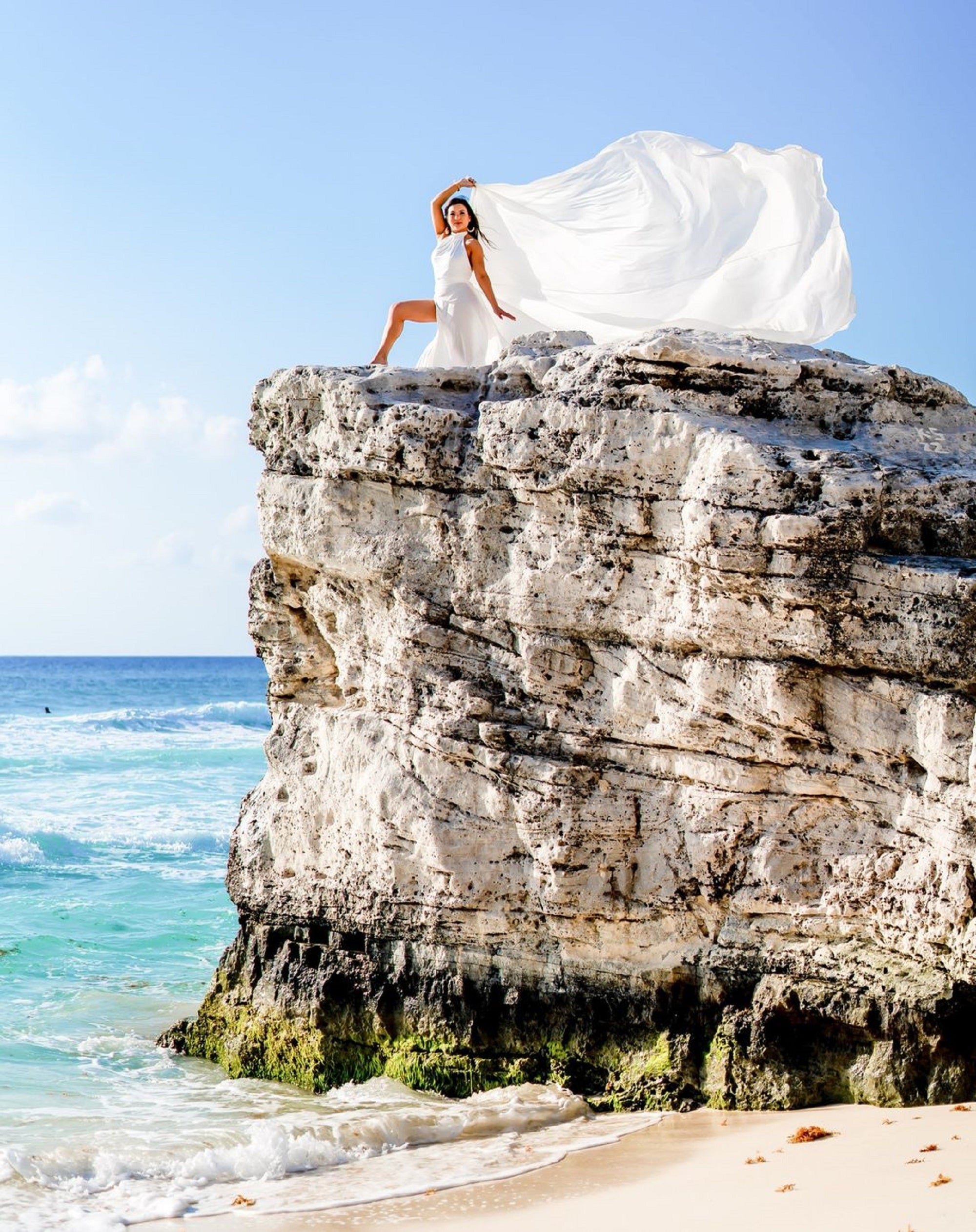 Flying Dress For Photoshoot, Santorini Flying Dress