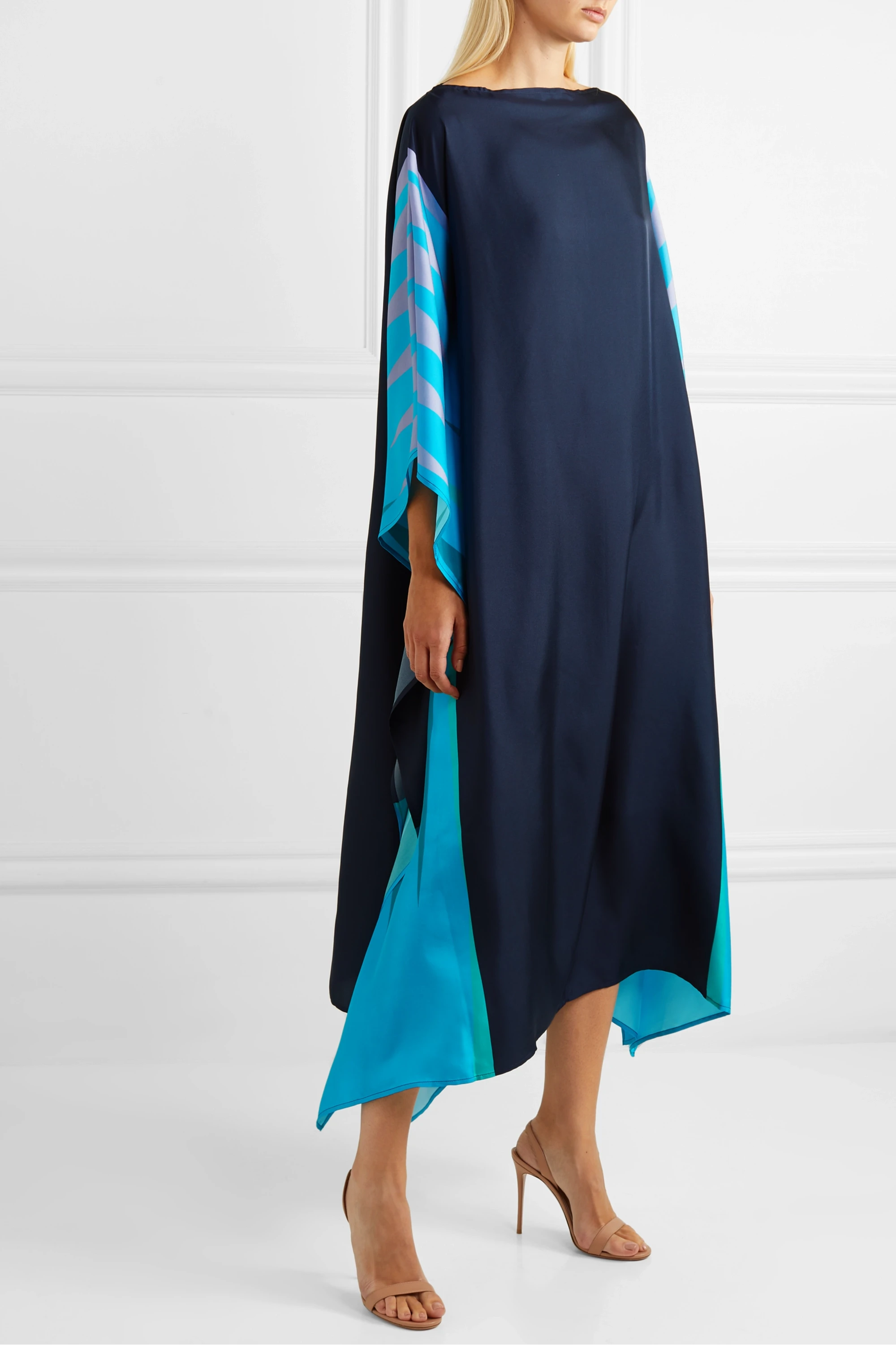 Digital Printed Kaftan For Women's, Soft Silk Crepe Caftan
