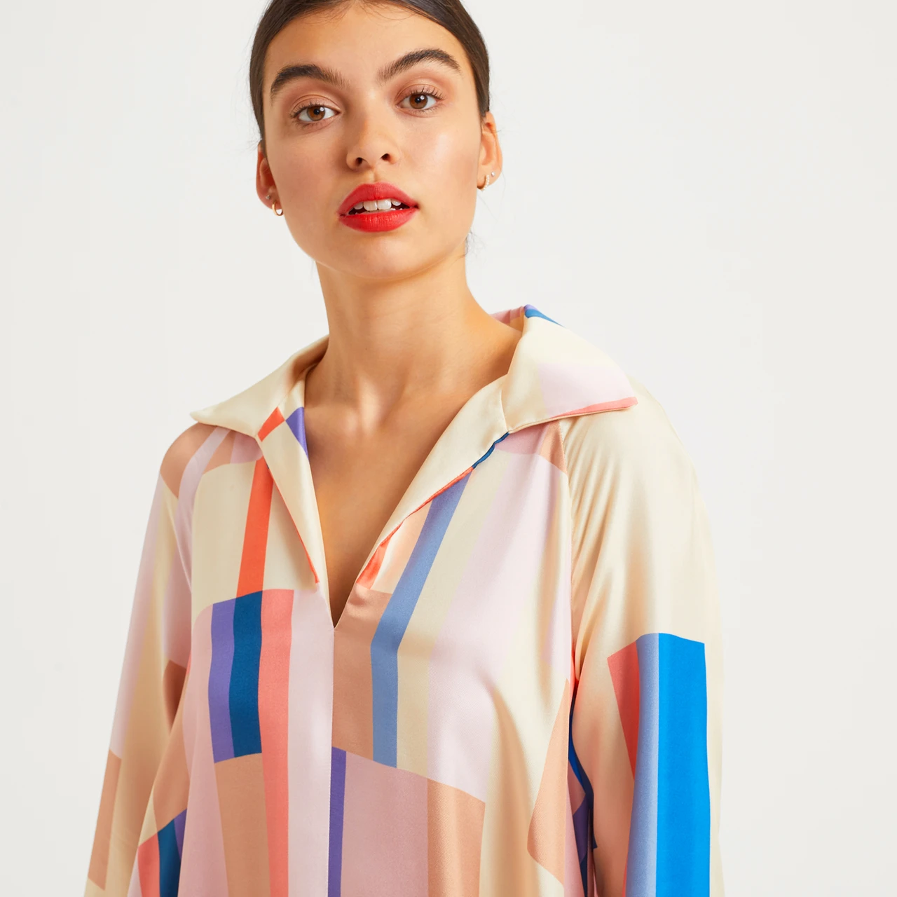 Digital Printed French Crepe Caftan For Women's Long Kaftan