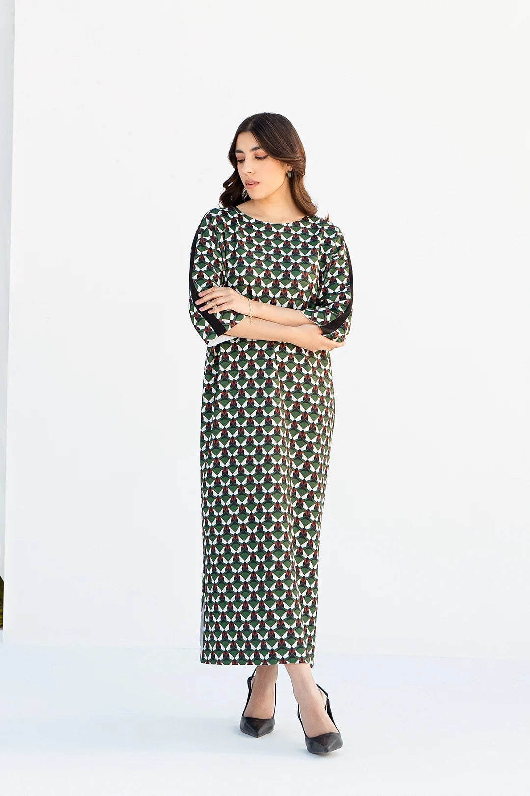 Korean BSY Occasion Wear Long Kaftan For Women's