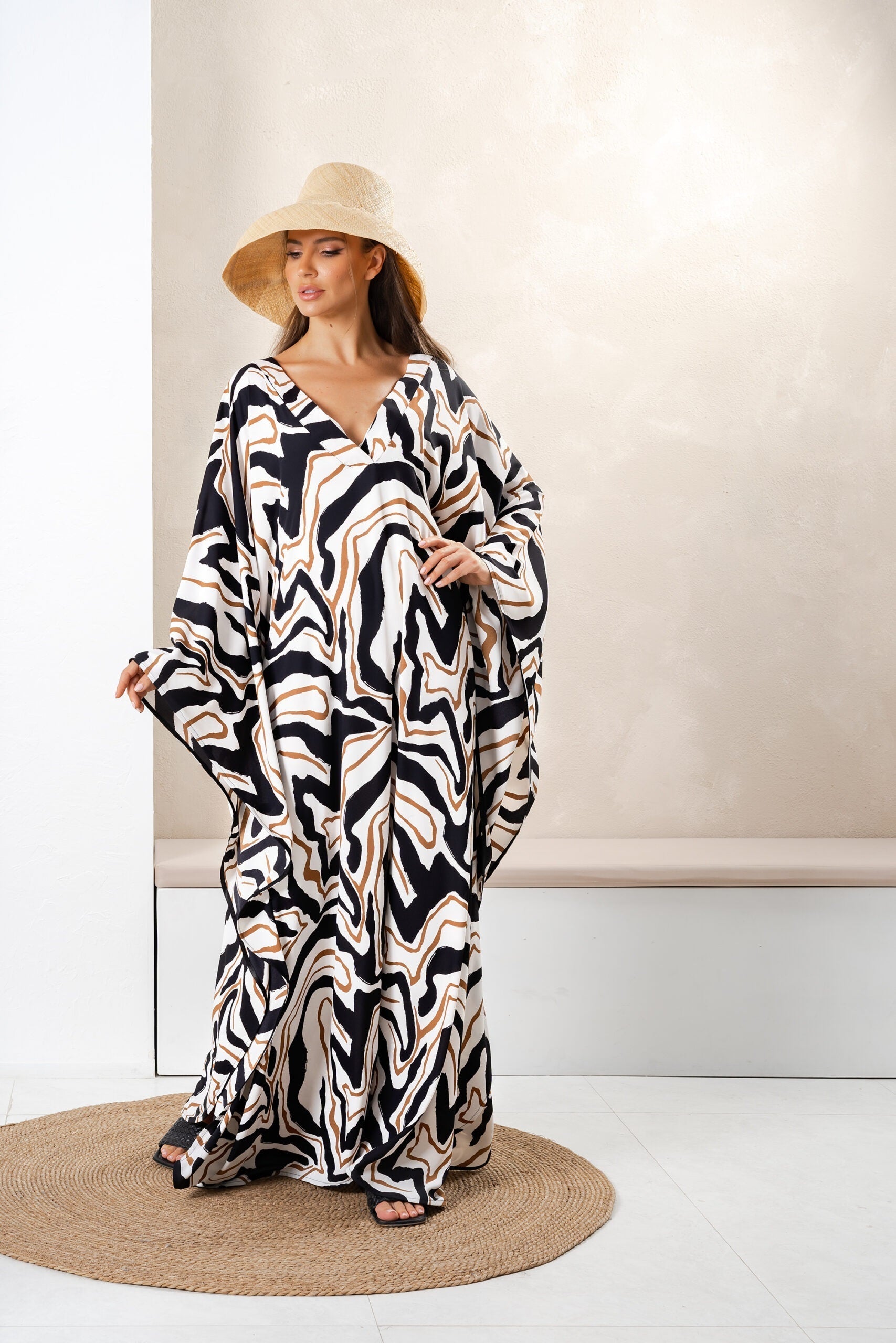 Premium Persian Silk Kaftan, Women's Long Caftan