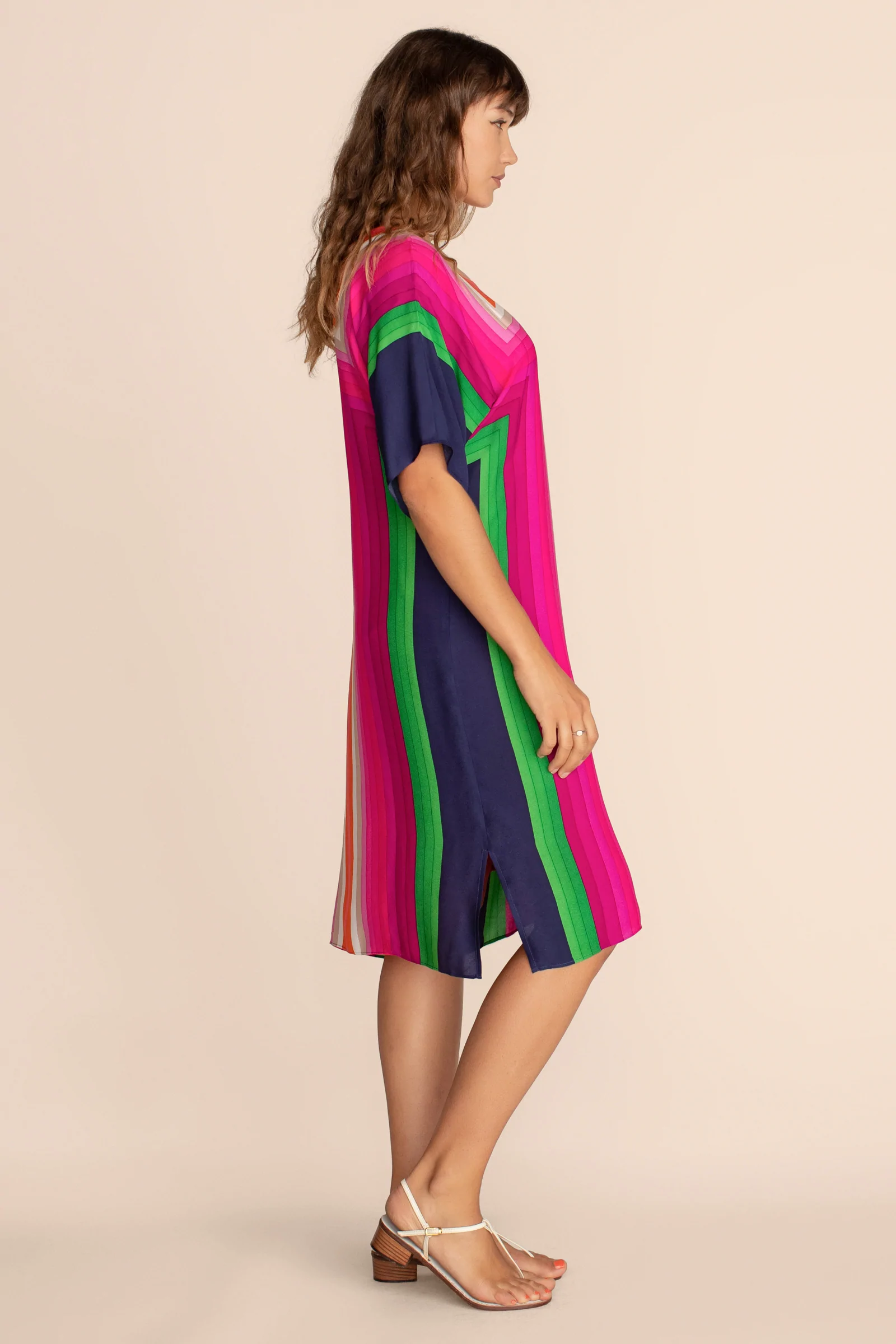 Silk Crepe Short Kaftan For Women's