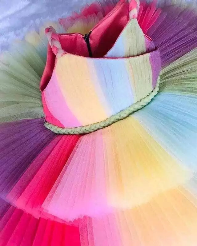 Girl Dress Kids Ruffles Party Wedding Dresses
