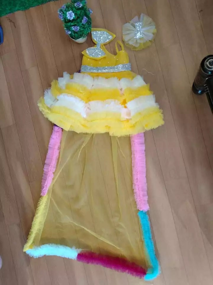 Baby Girl Birthday Dress Sleeveless Frock