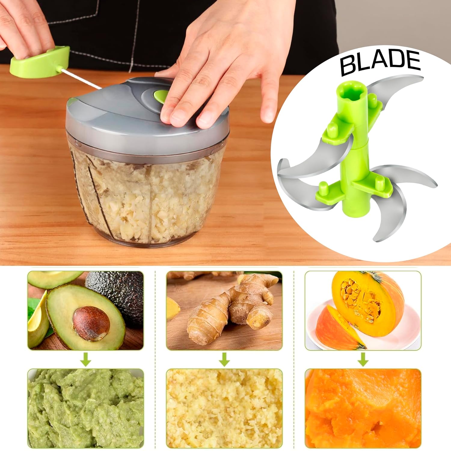 Large Handy and Compact Chopper - 1000ml