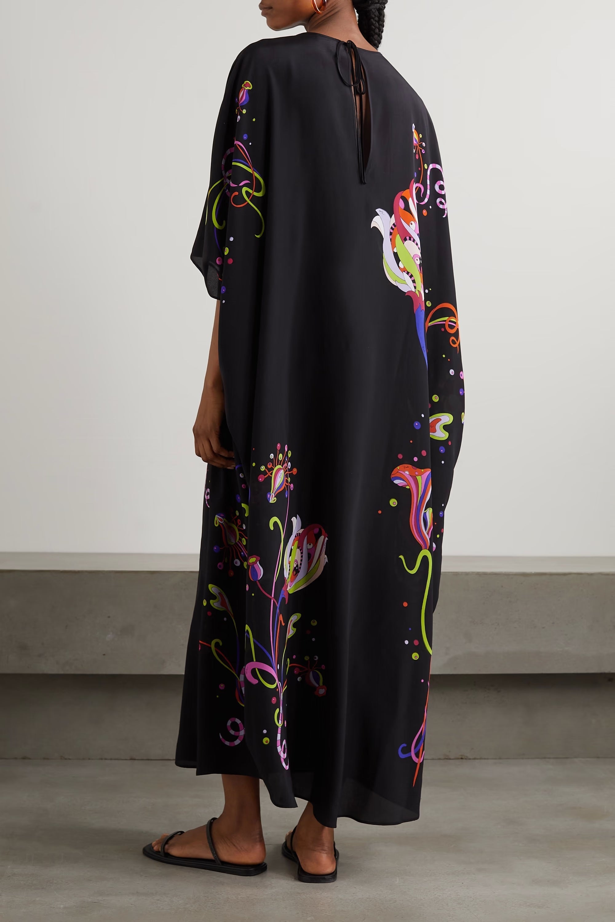 Black Korean BSY Long Kaftan For Women's