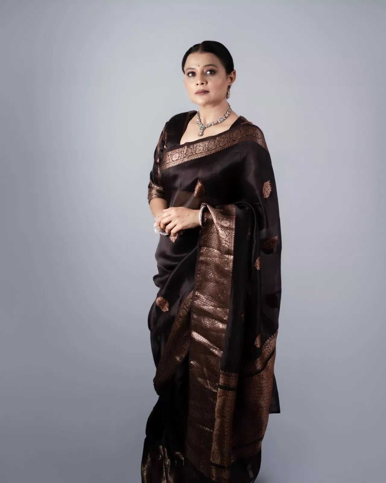 Bollywood Party Banarasi Soft Silk Saree,Classic Wedding Sari & Blouse