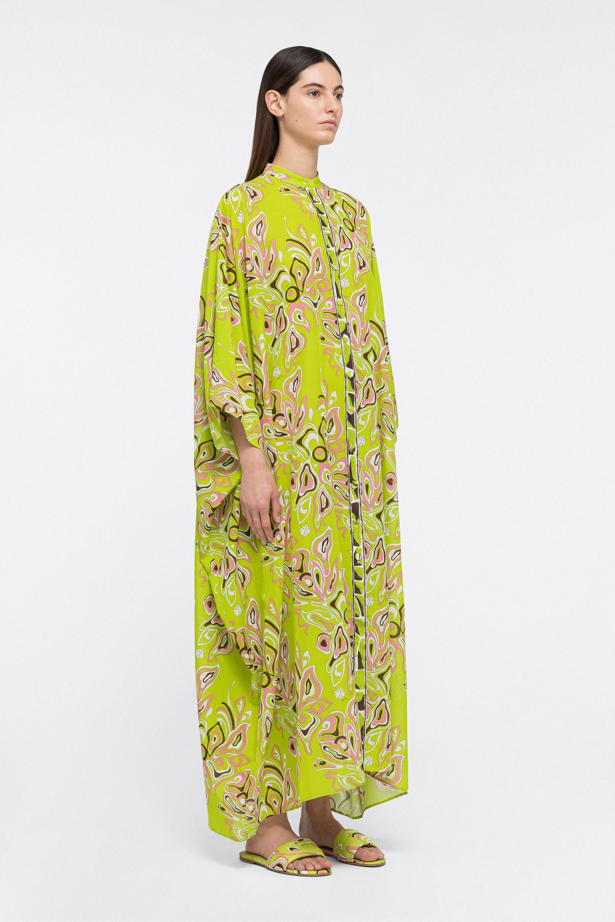 French Moss Long Kaftan, Women's Long Caftan