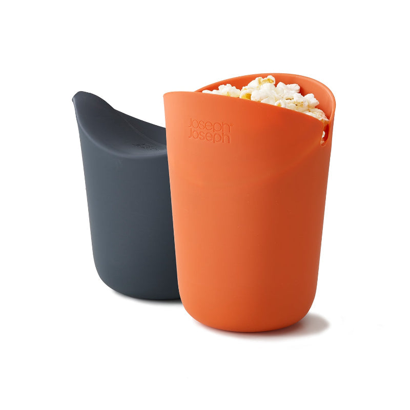 M-Cuisine Single Serve  Heat Resistant Silicone Popcorn Maker | Set of 2